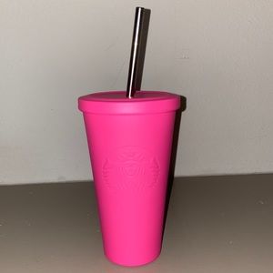 Hot Pink Starbucks Cup